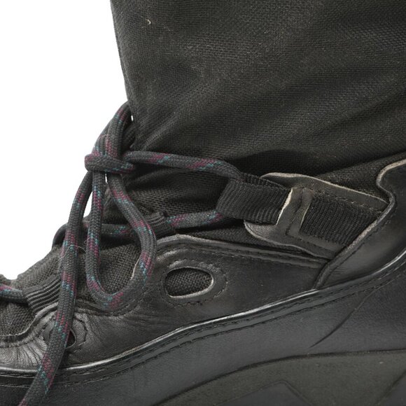 Vintage Sorel Snowfox TR Lined Winter Boots Leather Rubber Kaufman Canada Black - Picture 13 of 16